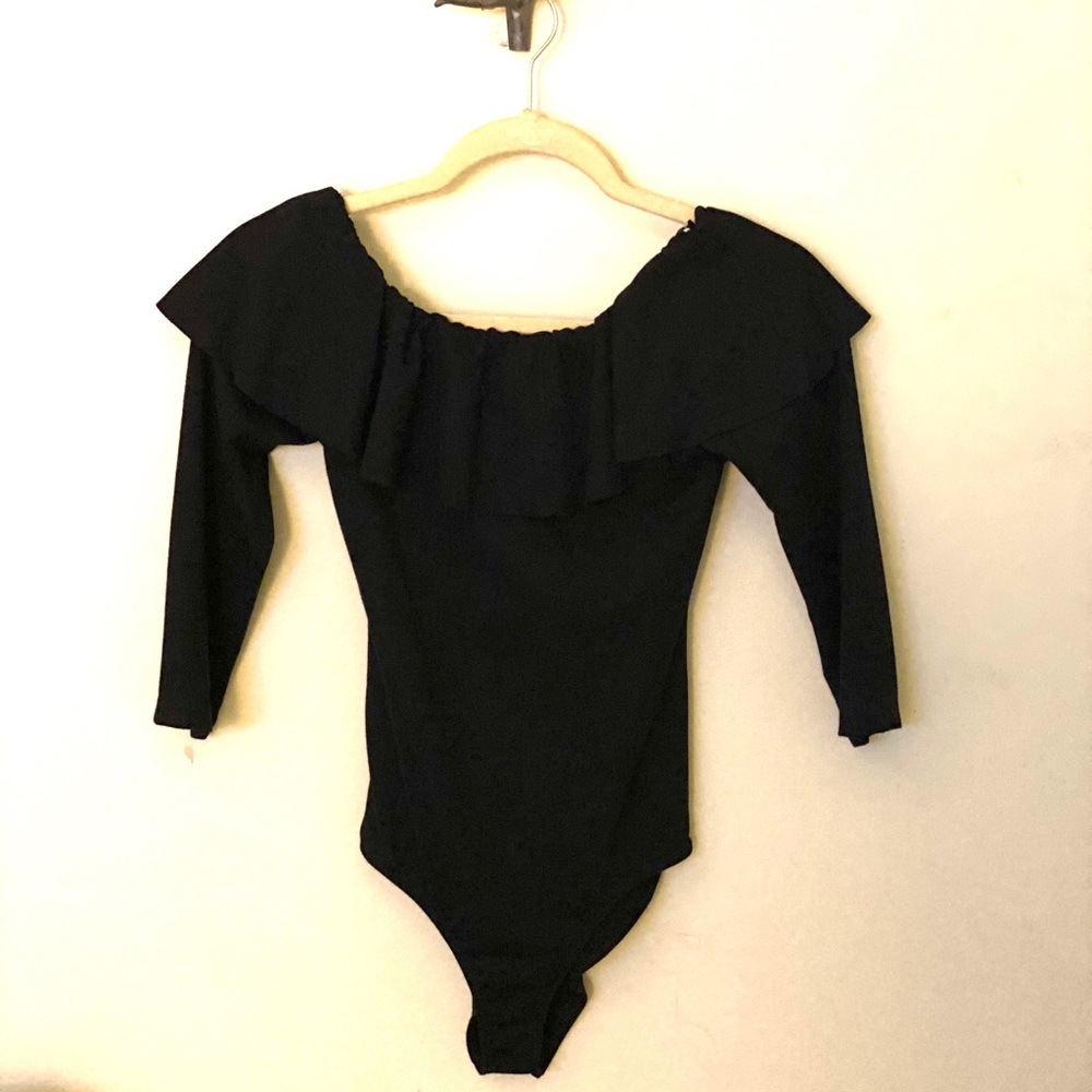 NWOT! Black Off The Shoulder Bodysuit